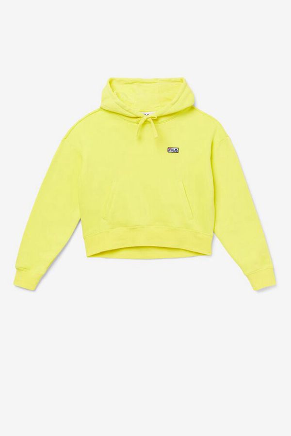 Fila Marina Crop Women's Hoodies - Gold,NZ 579-14395